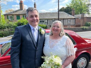 Debbie and Mark celebrate their first wedding anniversary