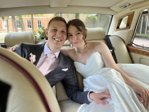 Karen and Josh's double car wedding