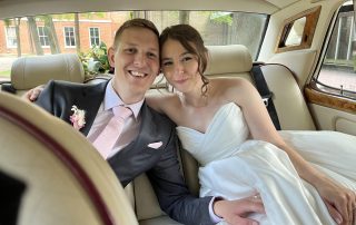 Karen and Josh's double car wedding