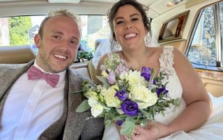 Holly and Jake tied the knot at Stone Parish Church