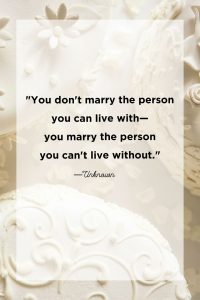Choosing marriage